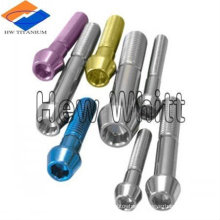 colorful titanium taper head bolt DIN934